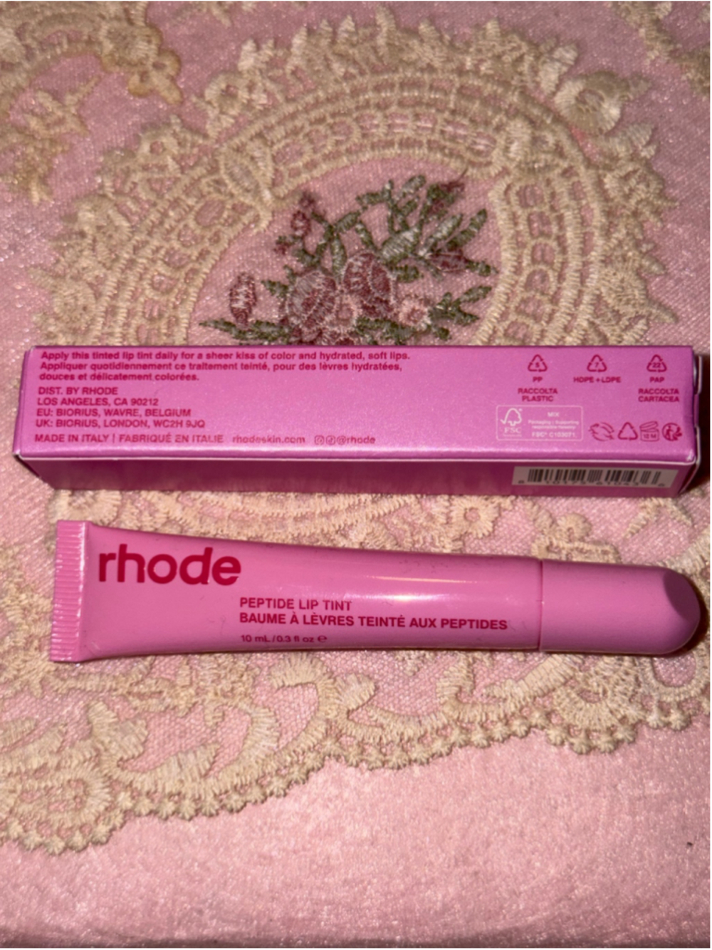 Women's rhode Peptide Lip Tint in Color Jelly Bean - Picture 3 of 8